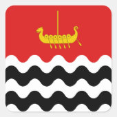 SCA Selviergard Populaire badge Vierkante Sticker (Voorkant)