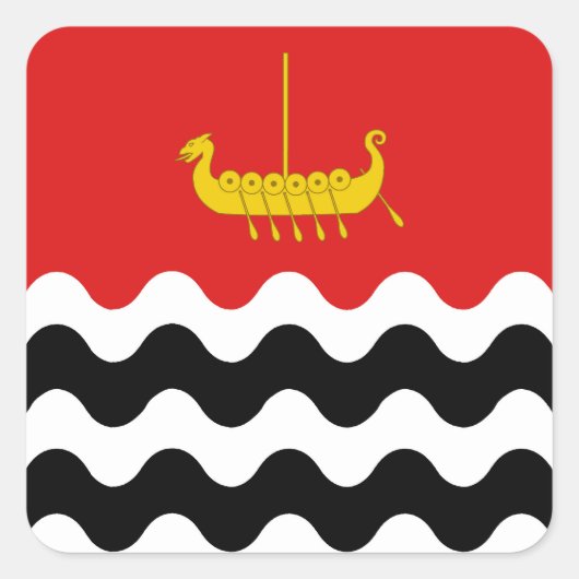 SCA Selviergard Populaire badge Vierkante Sticker (Voorkant)