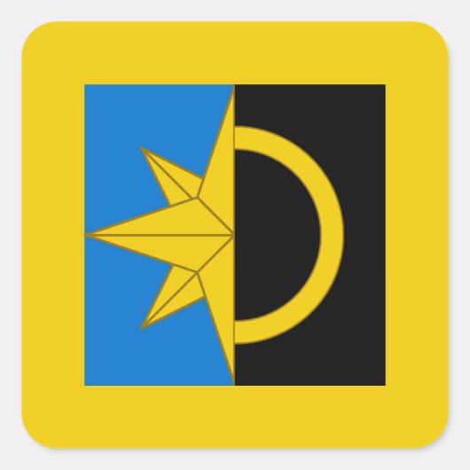 SCA Shadowlands Populatie Badge Vierkante Sticker (Voorkant)