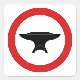 SCA Silva Vulcani Populatiebadge Vierkante Sticker