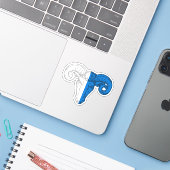 SCA Silver Desert Vinyl Sticker (Laptop met iPhone)