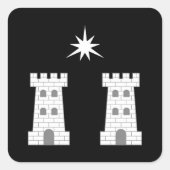 SCA Stargate Populace Badge Vierkante Sticker (Voorkant)