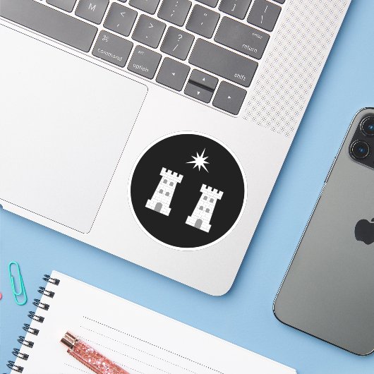 SCA Stargate Vinyl Sticker (Laptop met iPhone)