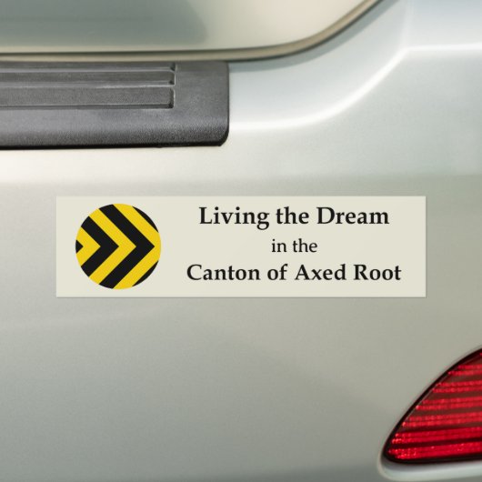 SCA Sticker met omgehakte wortel bumper (Op auto)