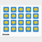 SCA Stormhold Populace Badge Vierkante Sticker (Vel)