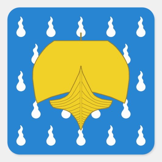 SCA Stormhold Populace Badge Vierkante Sticker (Voorkant)
