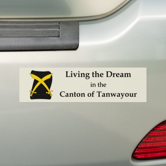 SCA Tanwayour Bumper Sticker (Op auto)