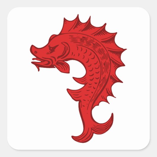 SCA Tir-y-Don Populace Badge Vierkante Sticker (Voorkant)