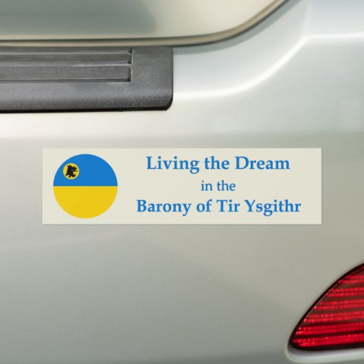 SCA Tir Ysgithr bumpersticker (Op auto)