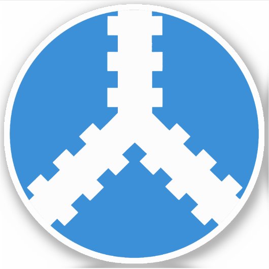 SCA Twin Moons Vinyl Sticker (Voorkant)