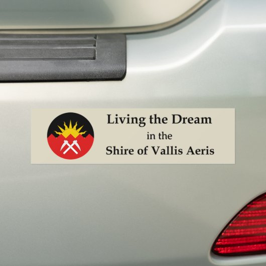 SCA Vallis Aeris bumpersticker (Op auto)