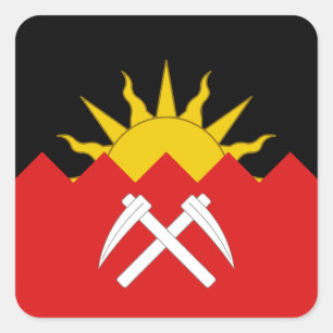 SCA Vallis Aeris Populace Badge Vierkante Sticker