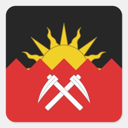 SCA Vallis Aeris Populace Badge Vierkante Sticker (Voorkant)