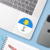 SCA Vest Yorvik Vinyl Sticker (Laptop met iPhone)