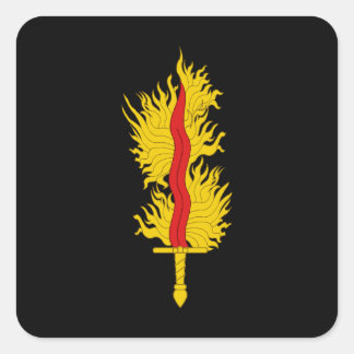 SCA Vlam Populace Badge Vierkant Sticker
