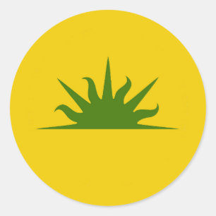 SCA West Kingdom Populace Badge Classic Ronde Stti Ronde Sticker