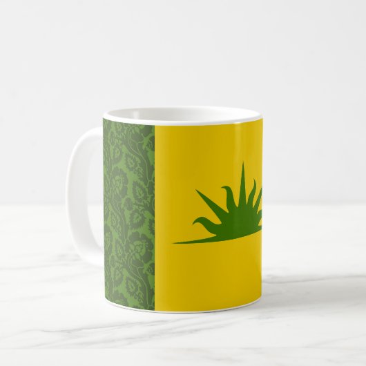 SCA West Kingdom populace badge Koffie Mok (Voorkant links)