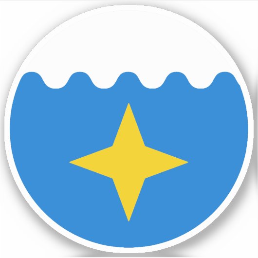 SCA White Waters Vinyl Sticker (Voorkant)