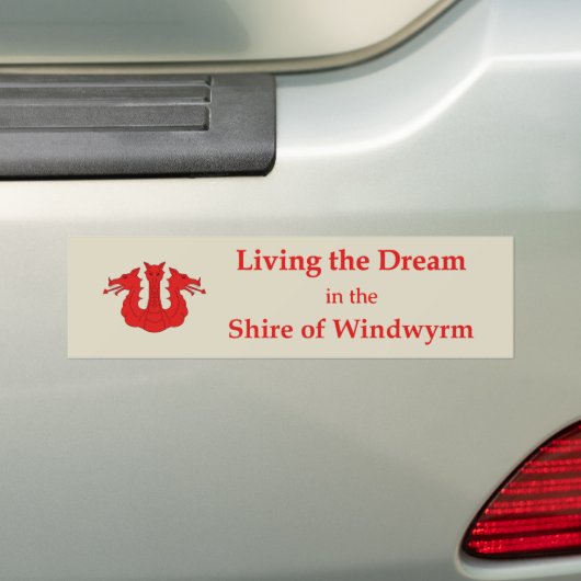 SCA Windwyrm Bumper Sticker (Op auto)
