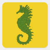 SCA Zee March Populace Badge Vierkante Sticker (Voorkant)