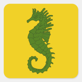 SCA Zee March Populace Badge Vierkante Sticker