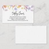 Scabiosa Wildflower Delicate Moderne Display Douch Informatiekaartje (Voorkant / Achterkant)