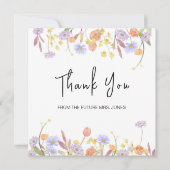 Scabiosa Wildflower Vrijgezellenfeest bedankje (Voorkant)