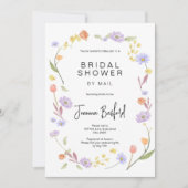 Scabiosa Wildflower Vrijgezellenfeest per post Kaart (Voorkant)