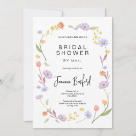 Scabiosa Wildflower Vrijgezellenfeest per post Kaart