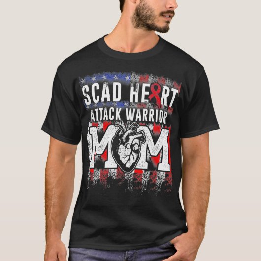 SCAD hartaanval Survivor Sterkte Warrior Awaren T-shirt (Voorkant)