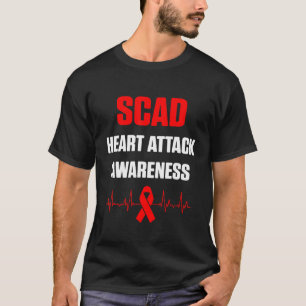 SCAD Heart Attack Survivor Heartbeat Warrior Aware T-shirt