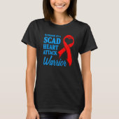 SCAD Heart Attack Survivor Life Future US Warrior T-shirt (Voorkant)