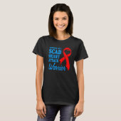 SCAD Heart Attack Survivor Life Future US Warrior T-shirt (Voorkant volledig)