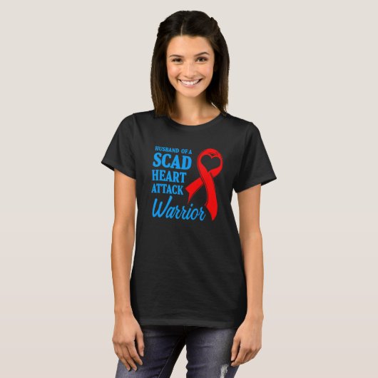 SCAD Heart Attack Survivor Life Future US Warrior T-shirt (Voorkant volledig)