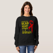 SCAD Heart Attack Survivor Life Future US Warrior Trui (Voorkant volledig)