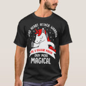 SCAD Heart Attack Survivor Magical Warrior Awarene T-shirt (Voorkant)