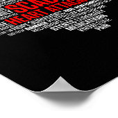 Scad Heart Attack Survivor Patiënt Warrior Awarene Poster (Hoek)