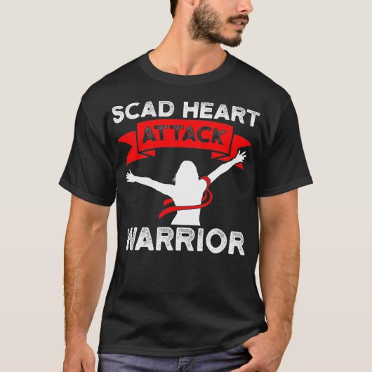 SCAD Heart Attack Survivor Pride Warrior Awareness T-shirt (Voorkant)