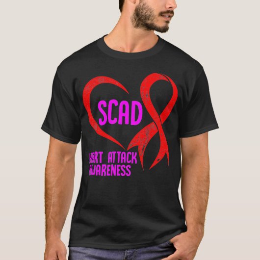 SCAD Heart Attack Survivor Pride Warrior Awareness T-shirt (Voorkant)