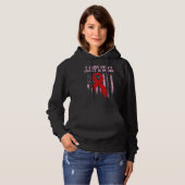 Scad Heart Attack Survivor Therapy Warrior Awarene Hoodie (Voorkant volledig)