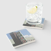 SCAD Savannah Marble Stone Onderzetter. Stenen Onderzetter (Zijkant)