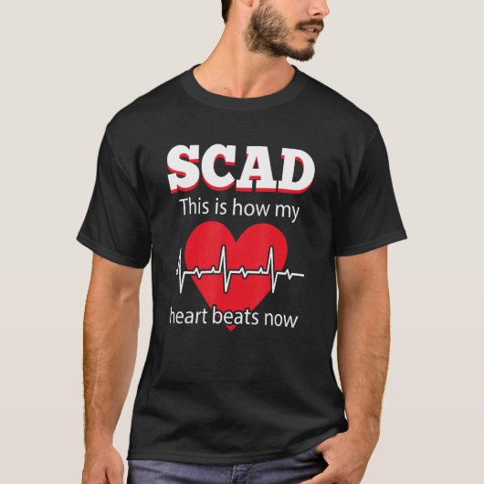 Scad zo slaat mijn hart nu hartslag terug t-shirt (Voorkant)