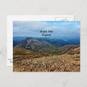 Scafell Pike, Engeland Briefkaart (Voorkant / Achterkant)