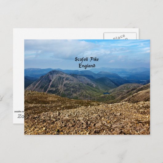 Scafell Pike, Engeland Briefkaart (Voorkant / Achterkant)