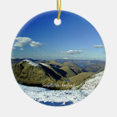 Scafell Pike, Engeland Keramisch Ornament (Voorkant)