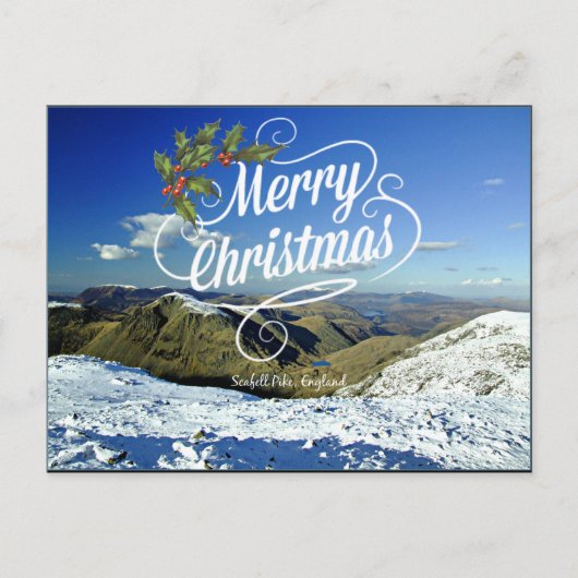 Scafell Pike, Engeland - kerstcadeautjes Briefkaart (Voorkant)