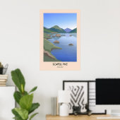 Scafell Pike Moderne Reisposter Poster (Thuiskantoor)