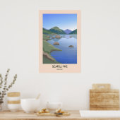 Scafell Pike Moderne Reisposter Poster (Keuken)