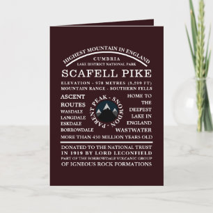 Scafell Pike, Mountain Expedition Information Kaart