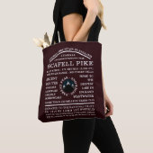 Scafell Pike, Mountain Expedition Information Tote Bag (Dichtbij)